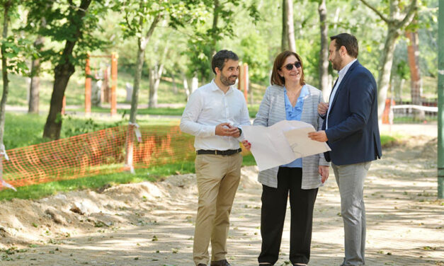 Ya están en marcha las obras del parque Fuente de la Salud de Pozuelo