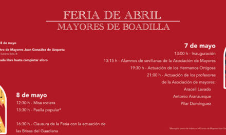 Boadilla recupera su tradicional Feria de Abril de los mayores el próximo fin de semana