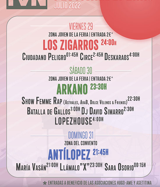 Los Zigarros, Arkano y Antílopez, cabezas de cartel del Festivaldepeñas 2022