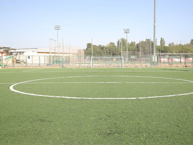 Sustitución del césped artificial en dos campos del Complejo Deportivo Ángel Nieto