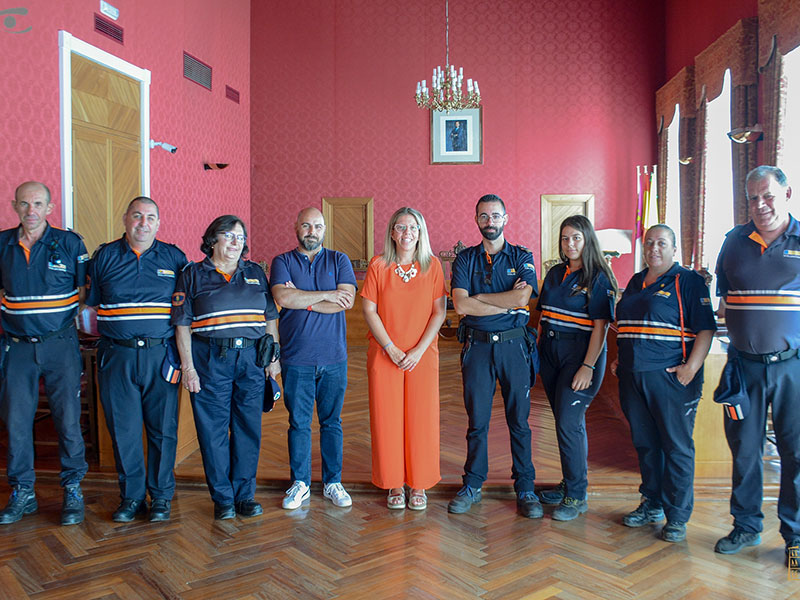 La alcaldesa de Tomelloso felicita a Protección Civil por su intervención en el incendio de Ruidera