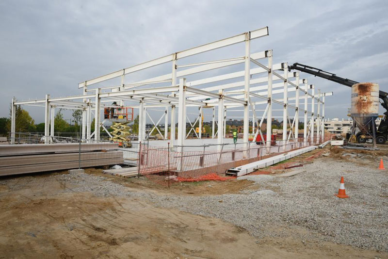 Avanzan las obras de ampliación y la construcción del gimnasio del IES Isabel La Católica