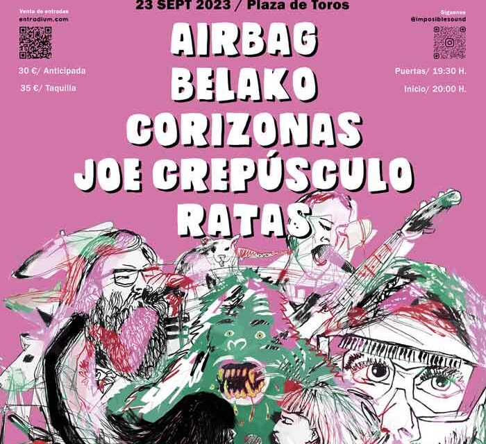 Airbag, Belako, Corizonas, Joe Crepúsculo y Ratas estarán en la esperada segunda edición de Imposible Sound