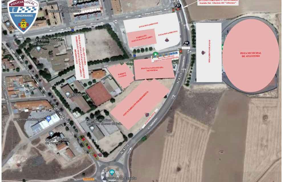 Organizado un dispositivo especial de tráfico para acceder al ‘Manzanares Arena’