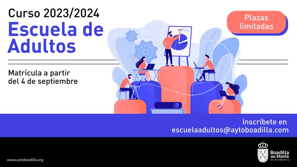 Abierta la matriculación para las disciplinas con plazas libres en la Escuela de Adultos