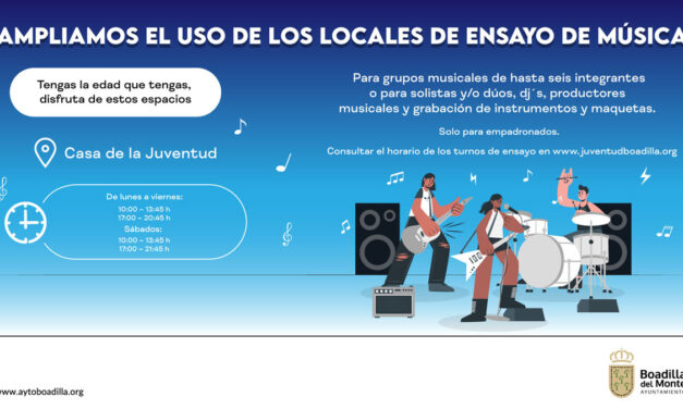 Los locales de ensayo de la Casa de la Juventud se pueden usar sin límite de edad