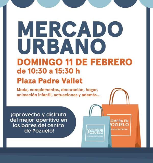 La Plaza del Padre Vallet de Pozuelo acoge este domingo una nueva edición del Mercado Urbano