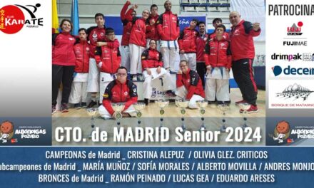 El Club Karate Pozuelo arrasa en el Campeonato Absoluto e Infantil de Madrid 2024 y se prepara para el nacional