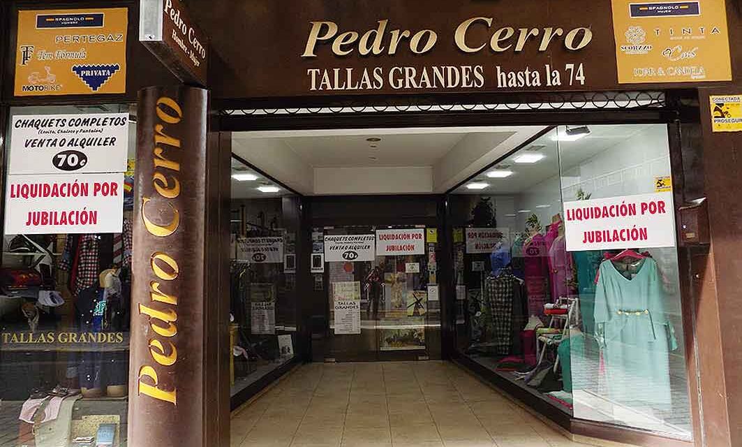 Pedro Cerro. Punto final a 25 años de un comercio puntero y de referencia en la provincia, con primeras marcas y trato muy personalizado