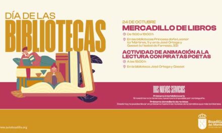 Boadilla celebrará el Día de las Bibliotecas con un mercadillo de libros y un taller infantil de poesía