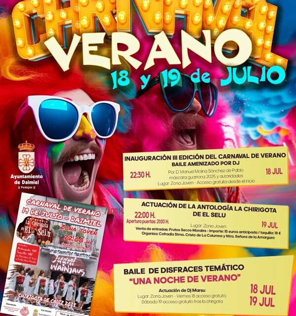 Festejos completa la tercera edición del Carnaval de Verano con una fiesta de disfraces