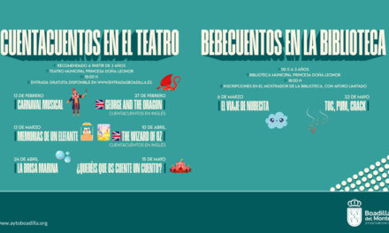 Boadilla ofrece una programación de Cuentacuentos y Bebecuentos hasta el mes de mayo