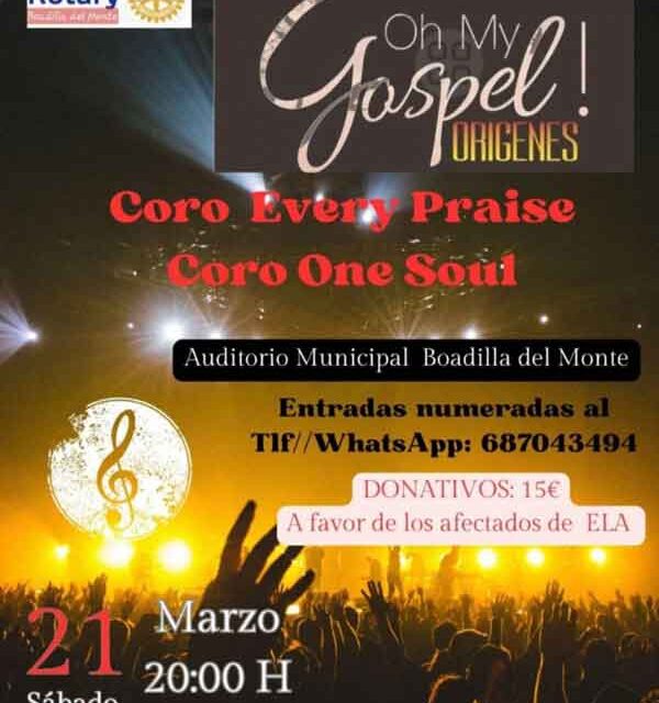 Boadilla acogerá el concierto «Oh My Gospel! Orígenes» a beneficio de los afectados por ELA