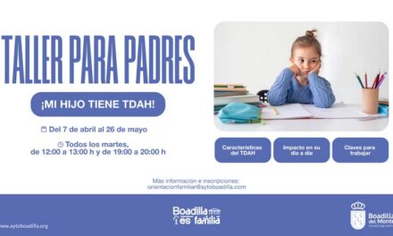 Boadilla ofrece un taller para padres de niños con TDAH que ofrece claves para interactuar con ellos