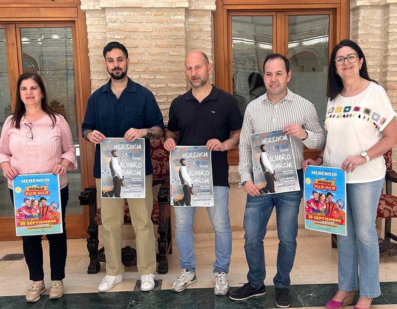 Álvaro García y el Mundo de Pica-Pica protagonizarán la antesala de la feria y fiestas de la Merced de Herencia