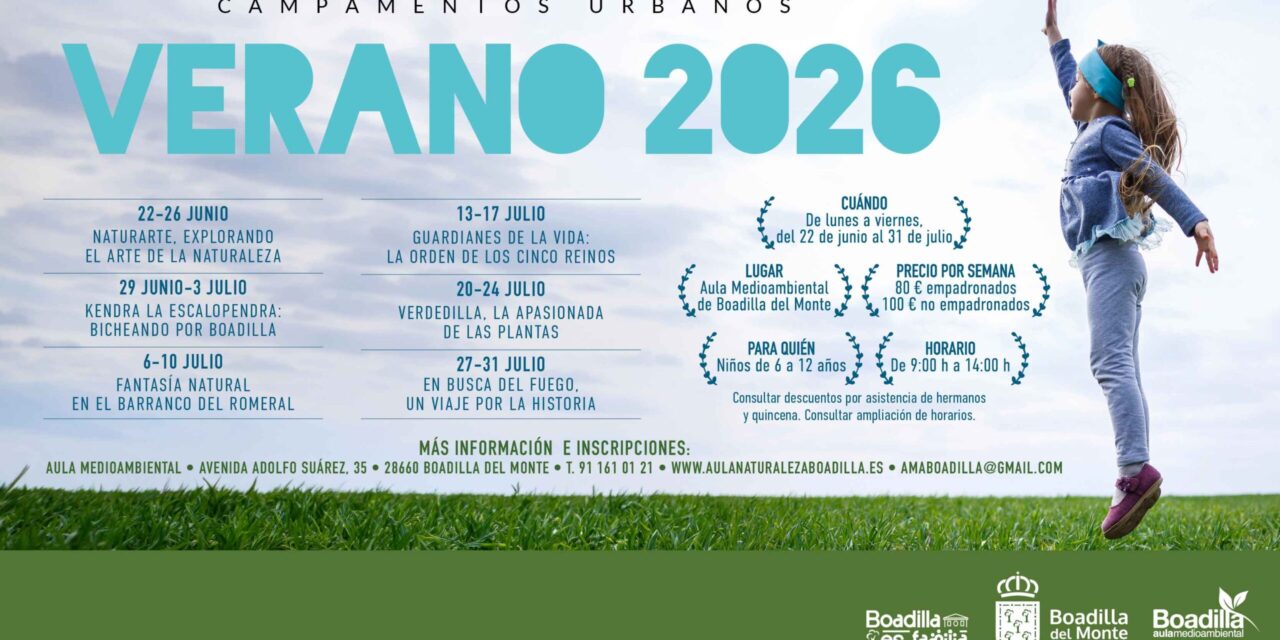 El Aula Medioambiental ofrece sus campamentos de verano entre el 22 de junio y el 31 de julio