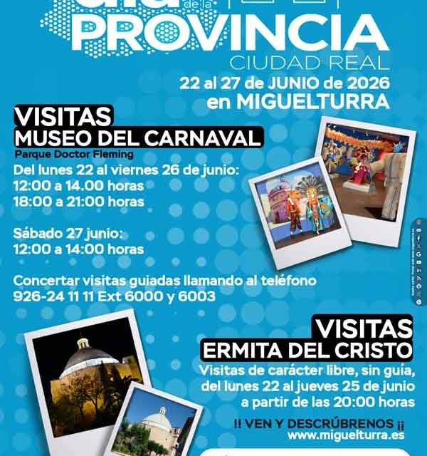Miguelturra abre las puertas de su patrimonio histórico y cultural con motivo del Día de la Provincia