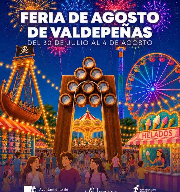Una noria gigante de 40 metros presidirá la Feria de Agosto de Valdepeñas, que arranca este jueves