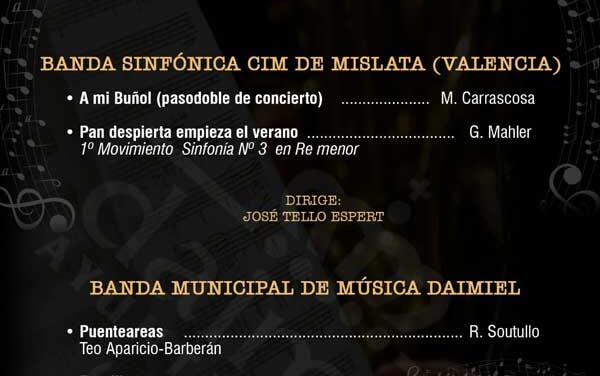 La Banda Municipal de Música cierra este sábado su ciclo del 150 aniversario con un encuentro musical junto a la Banda Sinfónica de Mislata