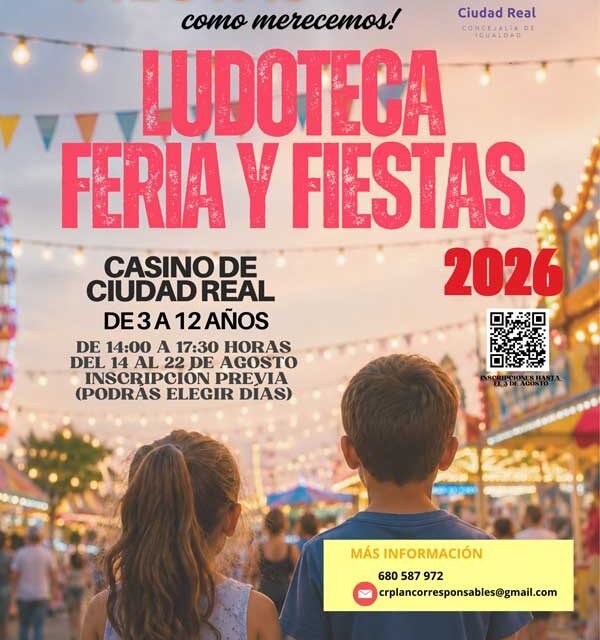 Abierta la inscripción para la Ludoteca de Feria y Fiestas 2026
