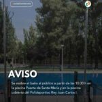 El Patronato reabre al público las piscinas del Polideportivo Puerta de Santa María y del Polideportivo Rey Juan Carlos I