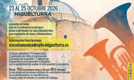 Miguelturra será la capital de la tuba y el bombardino del 23 al 25 de octubre