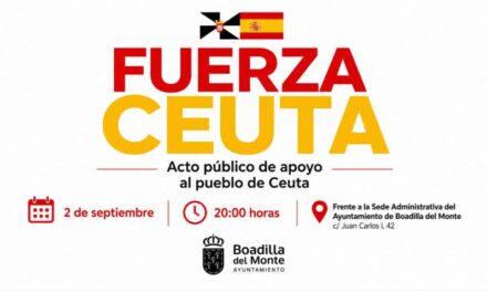 Boadilla celebrará el próximo 2 de septiembre un acto público de apoyo al pueblo de Ceuta