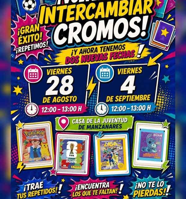 Gran éxito de las quedadas para intercambiar cromos en la Casa de la Juventud