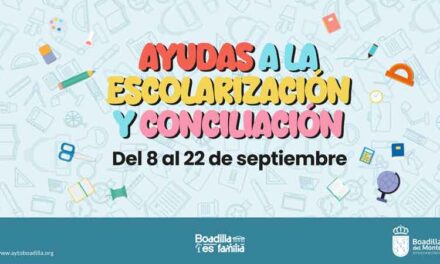 El plazo de solicitud de las Ayudas para Escolarización y Conciliación será del 8 al 22 de septiembre