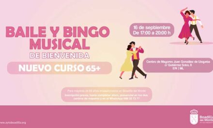 Boadilla celebra el inicio de curso de los mayores con una jornada de Baile y Bingo Musical