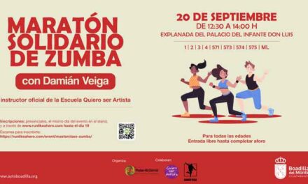 Boadilla celebrará un Maratón de Zumba a beneficio de la Asociación Síndrome Phelan-McDermid