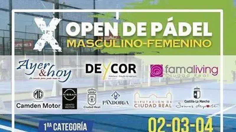 Récord de inscripciones y muchas novedades en el X Open de Pádel Ayer&hoy-Deycor