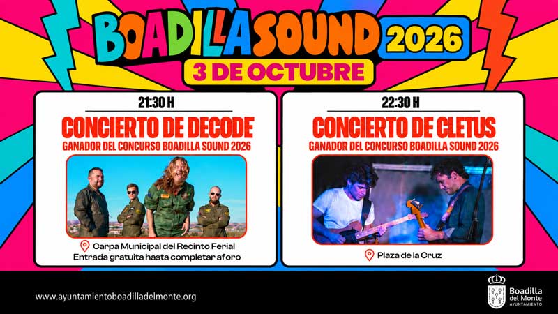 Los grupos Decode y Cletus comparten el primer premio del Boadilla Sound 2026