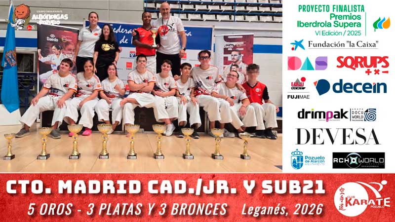 El Club Karate Pozuelo gana los medalleros de las Ligas Nacionales masculina y femenina