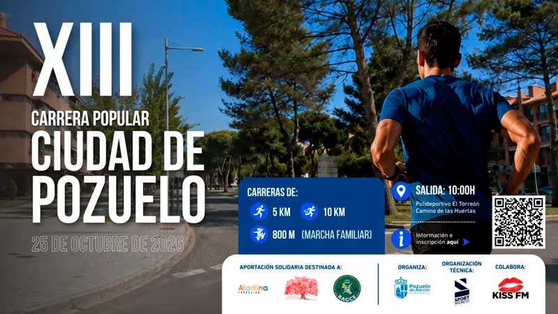 Últimos días para inscribirse a la Carrera Popular Ciudad de Pozuelo de este domingo