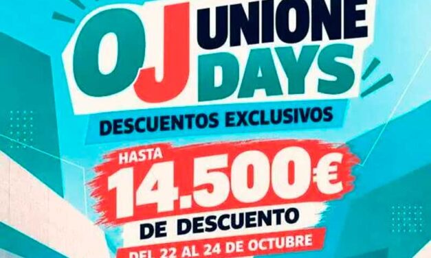 El Grupo Unione Movilidad ofrece unos descuentos exclusivos del 22 al 24 de octubre