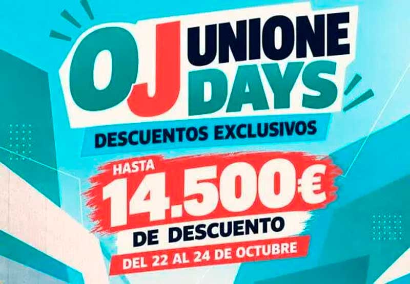 El Grupo Unione Movilidad ofrece unos descuentos exclusivos del 22 al 24 de octubre